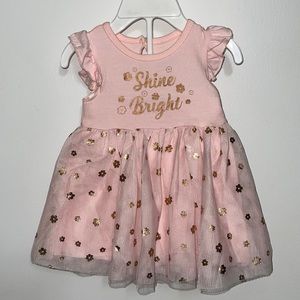 Pink baby dress w/ matching pink undies